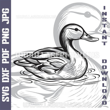 Duck SVG laser ready files - 3DWave.us